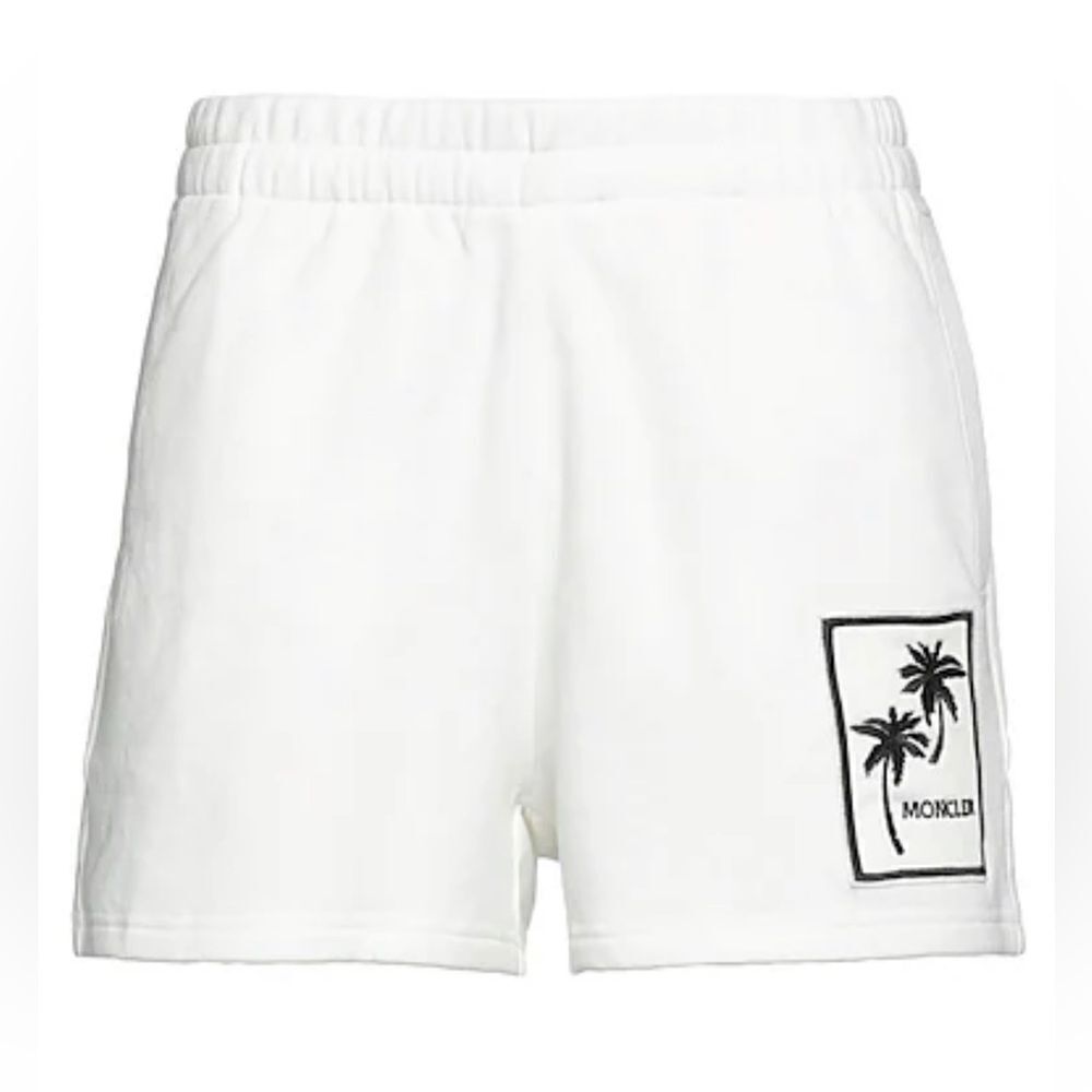 Moncler Embroidered Palm Sweat Shorts size M